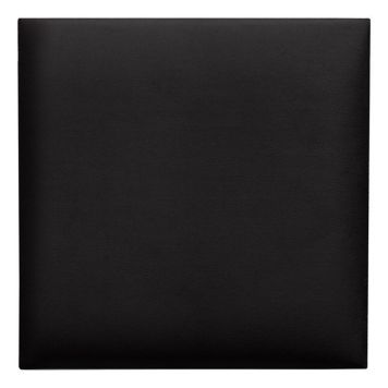 Polsterdatud seinapaneel Fllow Velvet 100 must 30 x 30 cm