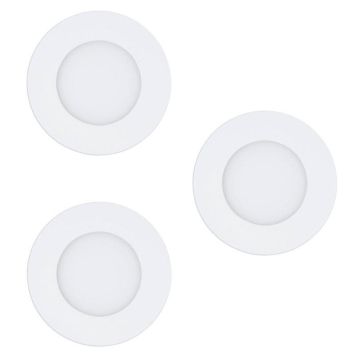 Süvistatavad LED-kohtvalgustid Eglo Connect.z Fueva-Z Ø 8,5 cm valge 3-osaline