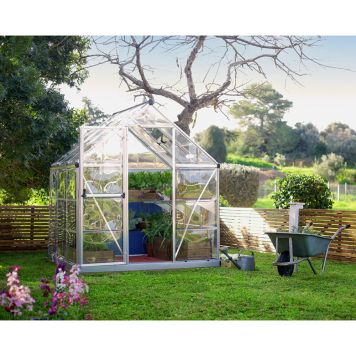 Kasvuhoone Palram-Canopia Harmony 3,4 m², hõbedane