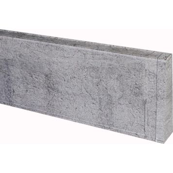 Põrandaliistu ots PVC hall tamm parem 22 x 75 mm