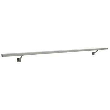 Käsipuu komplekt HC1 hõbedane 50 x 25 x 1200 mm