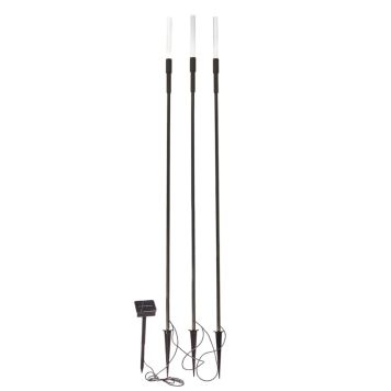 Solarvalgusti Luxform Ronda 3tk must