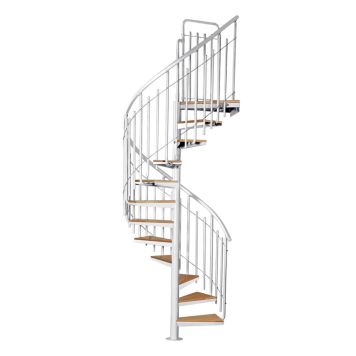 Keerdtrepp Atrium Solo Vertical metall/pöök 120 cm