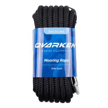Kinnitusköis Qvarken Dockline karabiiniga must 14 mm x 6 m