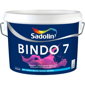 Seinavärv Sadolin Bindo 7 BW valge 2,5 l