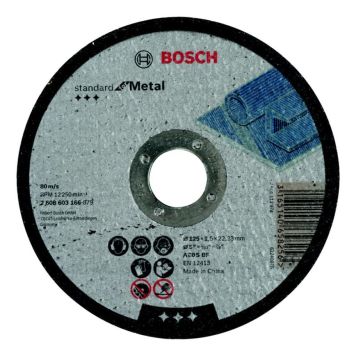 Lõikeketas Bosch 125 x 2,5 mm metallile