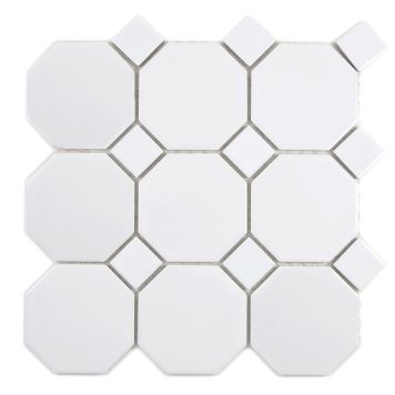 Mosaiik Octa valge 30 x 30 cm