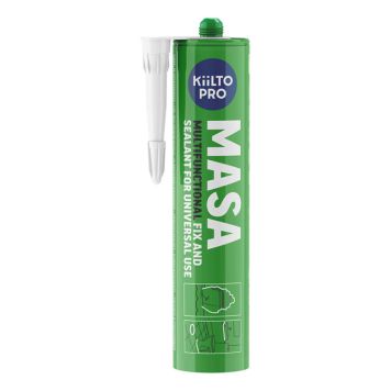 Universaalne liimi- ja tihendusmass Kiilto Pro Masa valge 290 ml