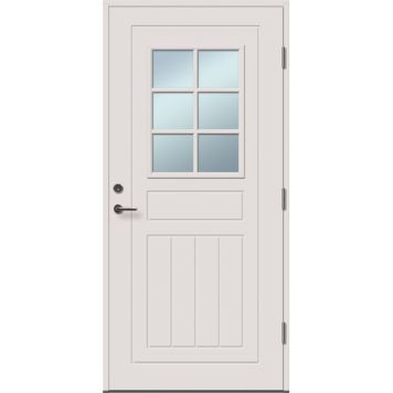 Välisuks Lund M10 x 21, valge parem