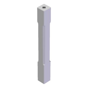 Otsapost faasitud, 135 x 135 x 1250 mm