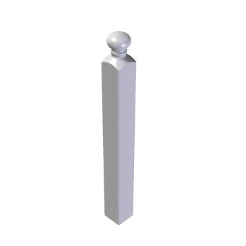 Otsapost nupuga, 135 x 135 x 1290 mm