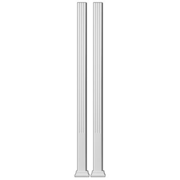 Radiaatori katte jalad Duo 39 x 78 x 945 mm valge