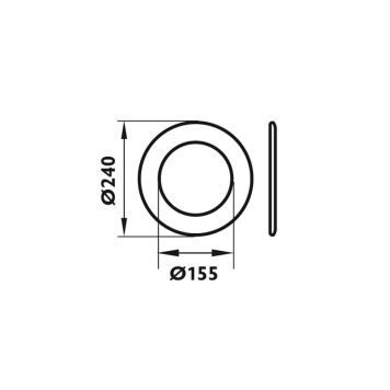 Suitsutoru rosett Aduro Ø 115 mm