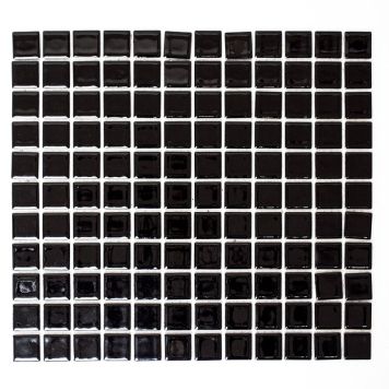 Mosaiik Square must läikiv 30 x 30 cm