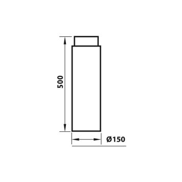 Suitsutoru Aduro Ø 150 mm 500 mm
