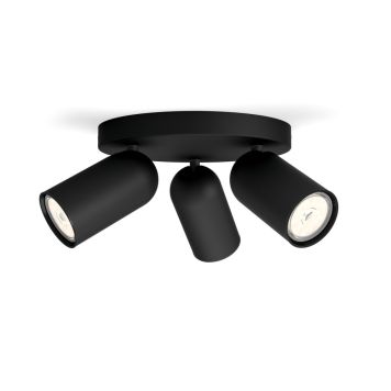 Kohtvalgusti Philips myLiving Pongee 3-osaline, must