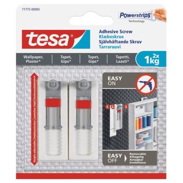 Liimitav keermekinnitusega nagi Tesa® reguleeritava kõrgusega 2 tk 1 kg