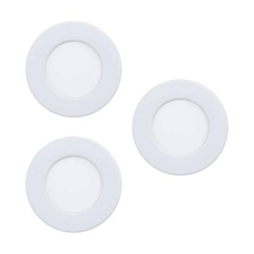 Süvistatavad kohtvalgustid Eglo Fueva 5 LED Ø 86 mm, valge 3-osaline