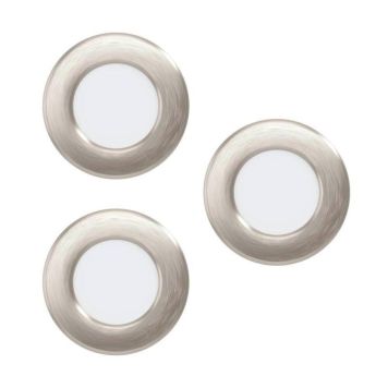 Süvistatavad kohtvalgustid Eglo Fueva 5 LED Ø 86 mm, teras 3-osaline