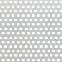 Alumiiniumplekk perforeeritud 500 x 250 x 0,8 mm