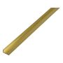 Nurkprofiil messing 30 x 15 x 1000 mm