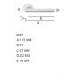 Siseukse link Beslagsboden B236BNS must