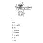 Siseukse link Beslagsboden B275XPNS