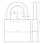 Tabalukk ABUS Granit 37/55
