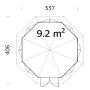 Paviljon Palmako Veronica7  9,2 m²