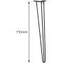 Lauajalg Wagner Hairpin 71 cm must