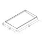 Varikatus Canopia Sophia opaal/tumehall 0,9 x 1,5 m