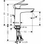 Valamusegisti Hansgrohe Talis E 110, harjatud pronks