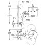 Dušikomplekt termostaatsegistiga Grohe Vitalio Start System 250 matt must