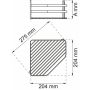 Duširiiul Habo Lantana 100 mm kroomitud