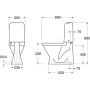 WC-pott Gustavsberg Nordic³  3500-allajooksuga