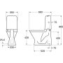 WC-pott Gustavsberg Nordic³  3500-allajooksuga