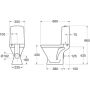 WC-pott Gustavsberg Nordic³ 3510- tahavooluga