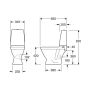 WC- pott Gustavsberg Skandic 1410 Hygienic Flush tahajooksuga