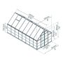 Kasvuhoone Palram-Canopia Balance 11,9 m², hõbedane