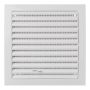 Ventilatsioonirest Europlast valge 150 x 150 mm ⌀ 100 mm reguleeritav