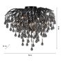 Laevalgusti Paul Neuhaus Icicle Ø 50 cm must