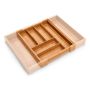 Söögiriistade hoidja Zeller bambus 35-58 x 43 x 6,5 cm