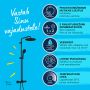 Dušikomplekt Grohe Vitalio Start System 250 mattmust