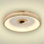 LED-plafoon Voltomat ventilaatoriga Santana Ø 50 cm