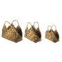 Laastukorv sangaga Weiste 33 x 14 x 29 cm, pruun
