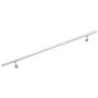 Käsipuu komplekt H27 valge/alumiinium Ø 42 mm x 1500 mm