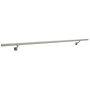 Käsipuu komplekt HC1 hõbedane 50 x 25 x 1200 mm