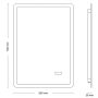 LED-peegel Jokey Garda 2 50 x 70 cm
