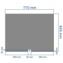 Vanni otsapaneel Tycroc BCH30, 30 x 600 x 770 mm