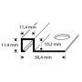 Plaadiliist Dione 10 x 2500 mm Nordic Graphite